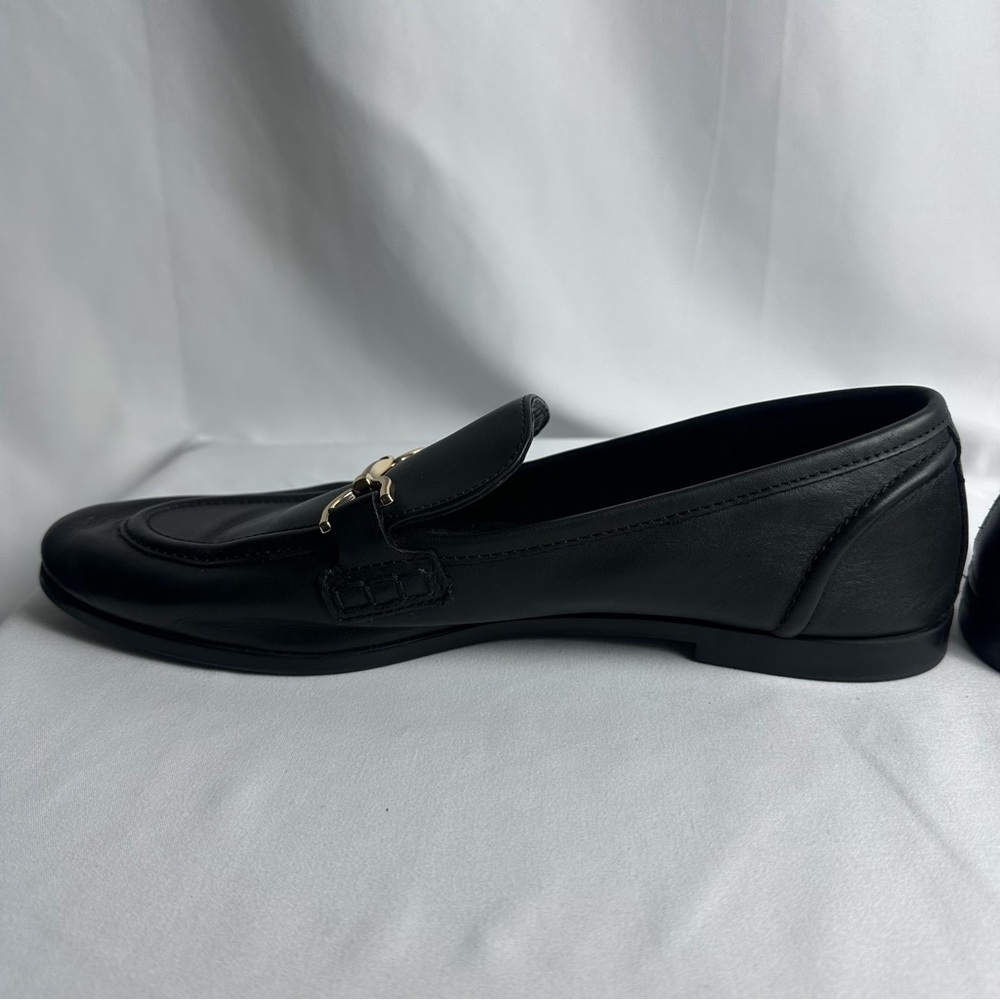 Zara Women’s Black Leather Loafers size 10/40 - Picture 10 of 16